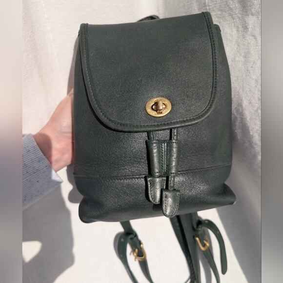 Vintage Coach Bottle Green Day Pack 9960 From 1996 - Picture 3 of 10